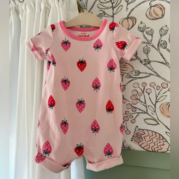 Cat and hotsell jack strawberry romper